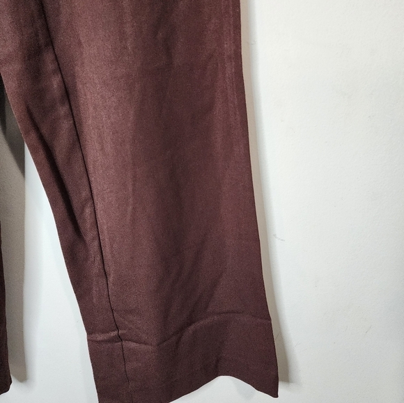 NEW WeWoreWhat Suiting Twill Low Rise Pull On Women XS Wide Leg V Waist Pants - Picture 9 of 12